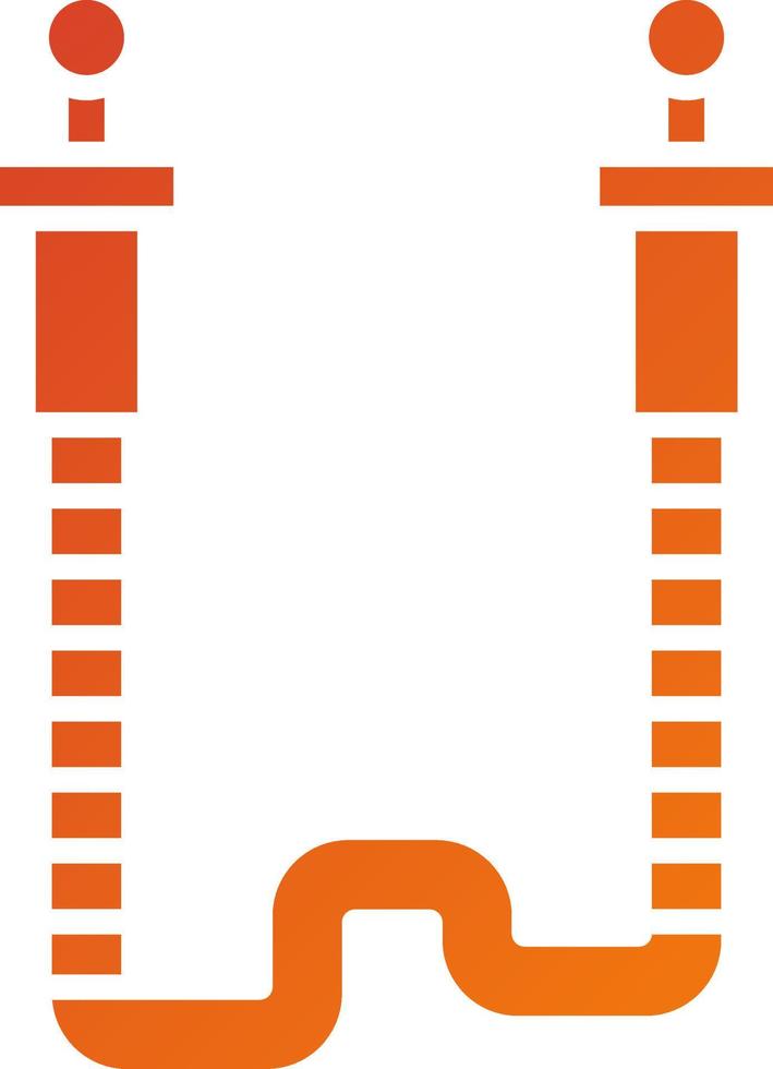Jumping Rope Icon Style vector