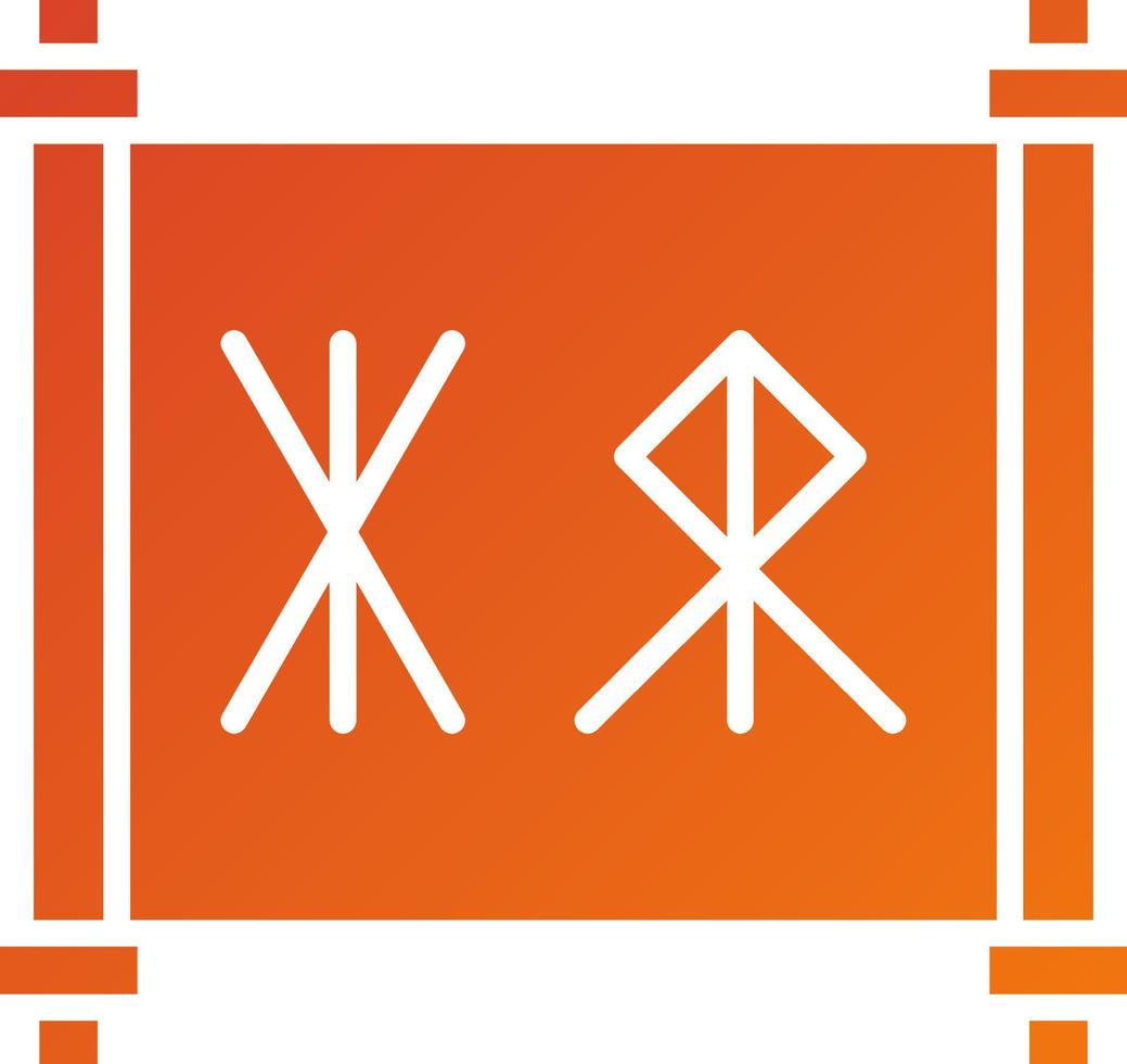 Runes Icon Style vector