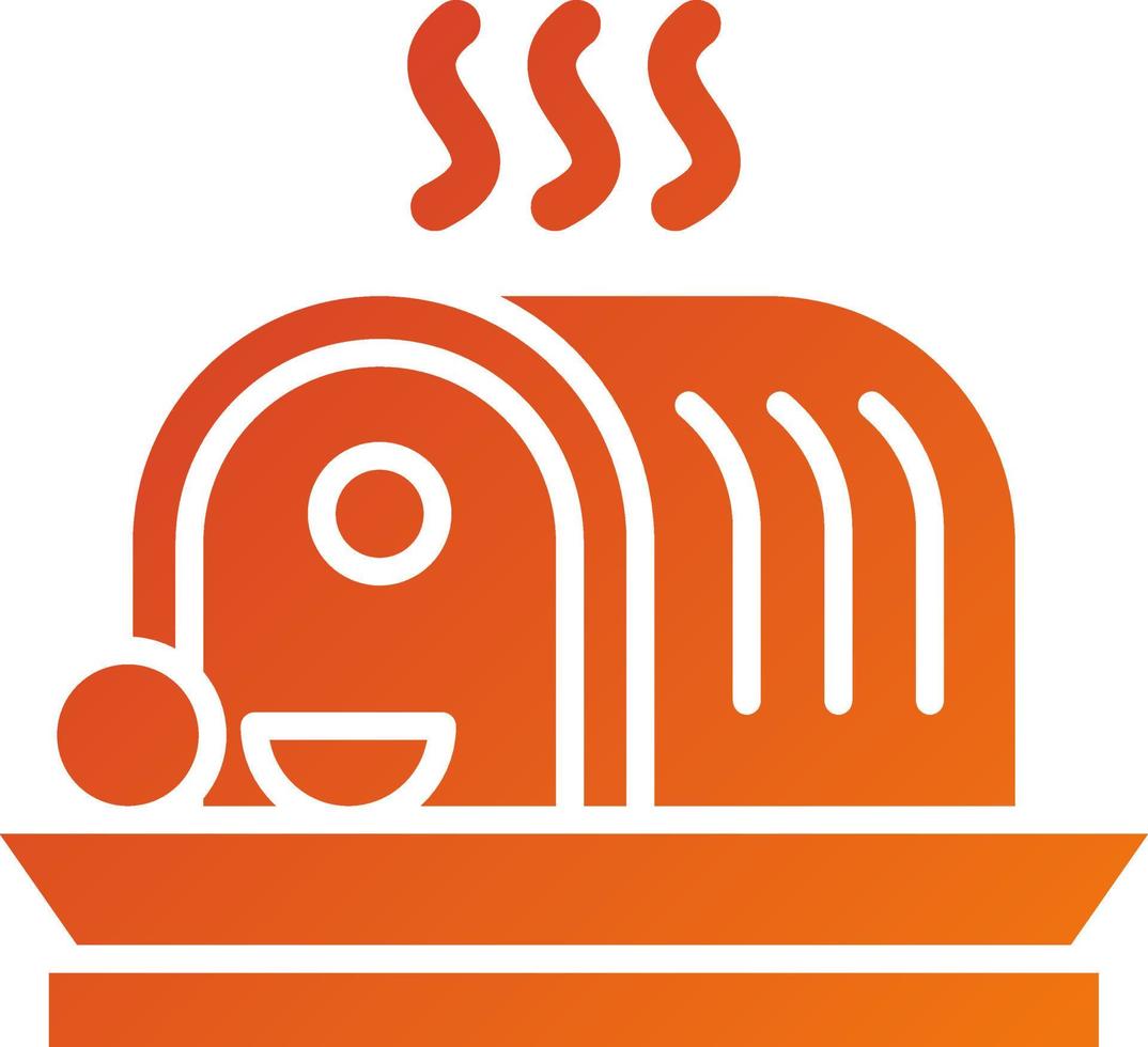 Roasted Meat Icon Style vector