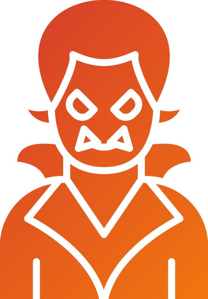 drácula icono estilo vector