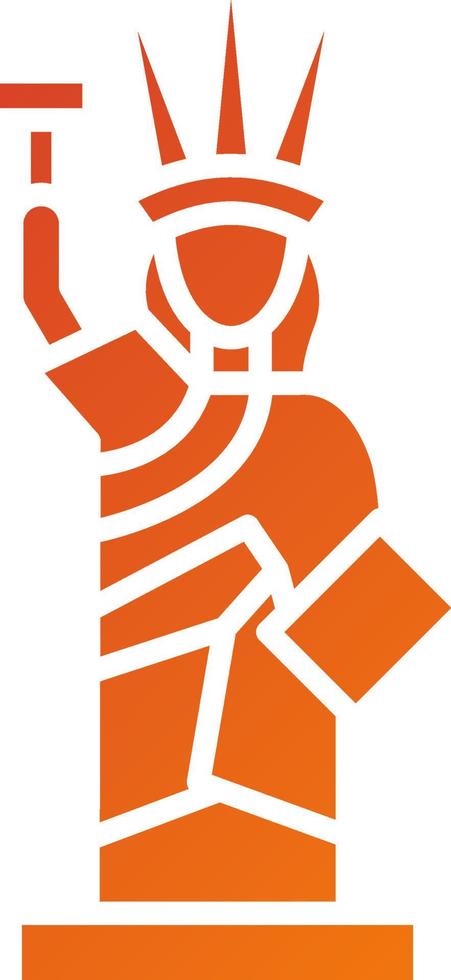 Statue of Liberty Icon Style vector
