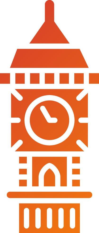 Big Ben Icon Style vector