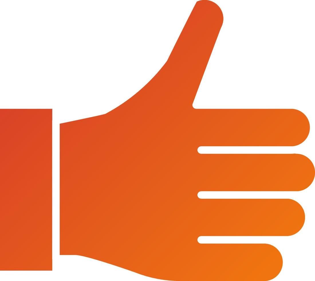 Thumbs Up Icon Style vector