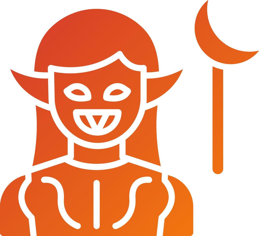 Dark Elf Icon Style vector