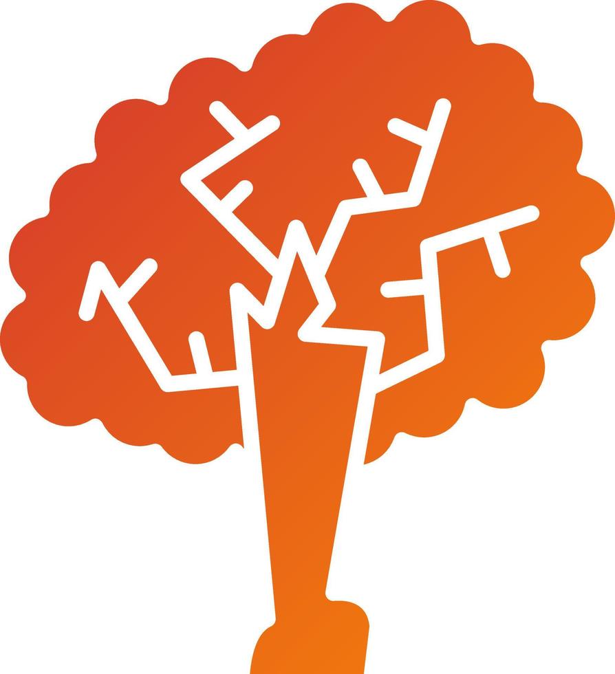 Oak Tree Icon Style vector