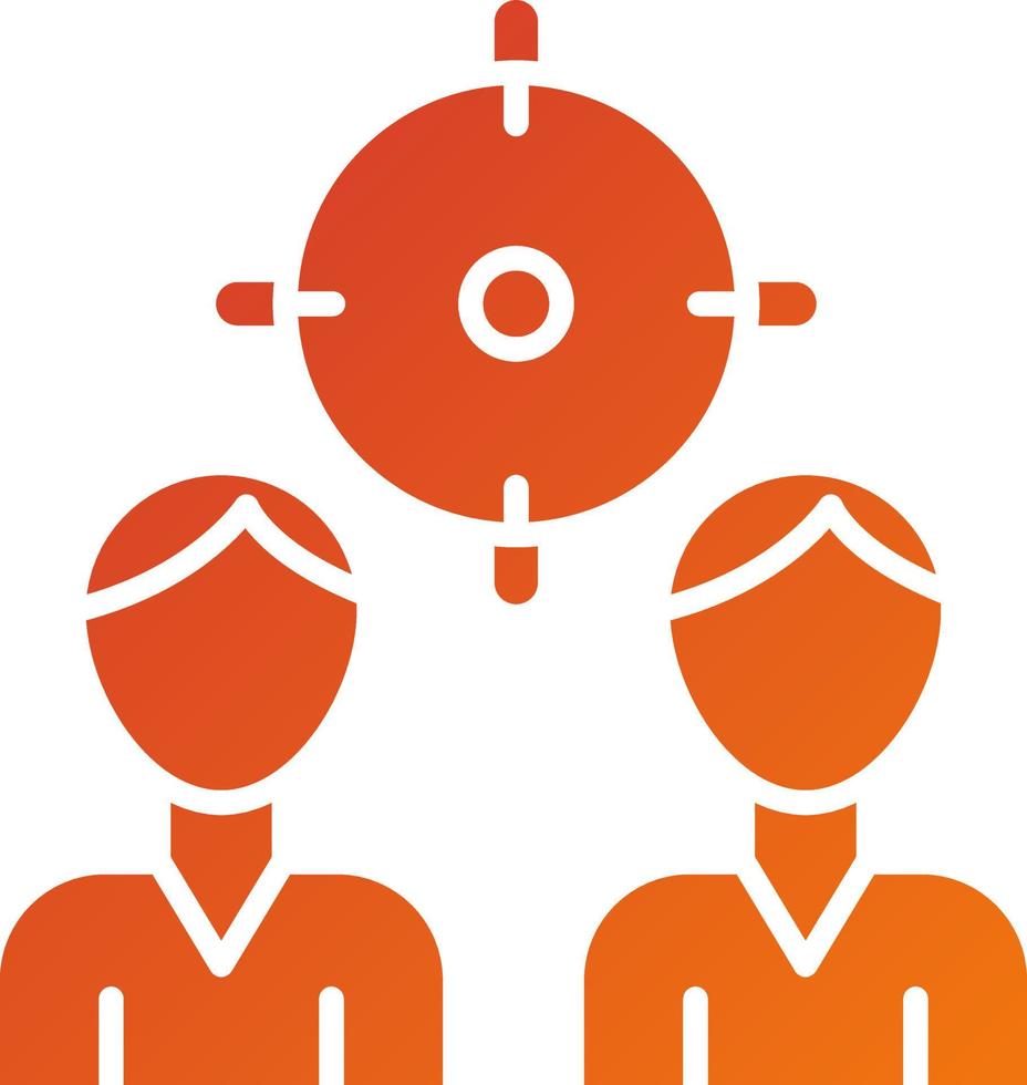 Focus Group Icon Style vector