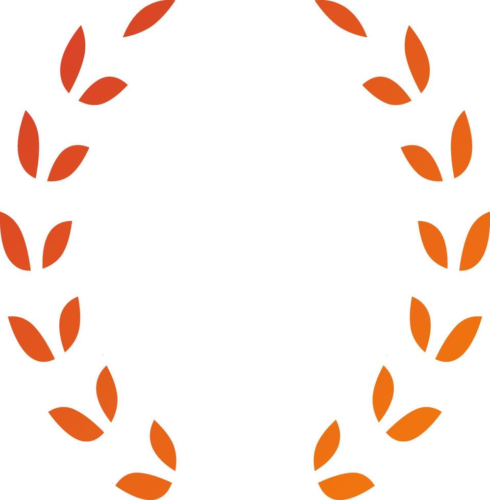 Laurel Wreath Icon Style vector