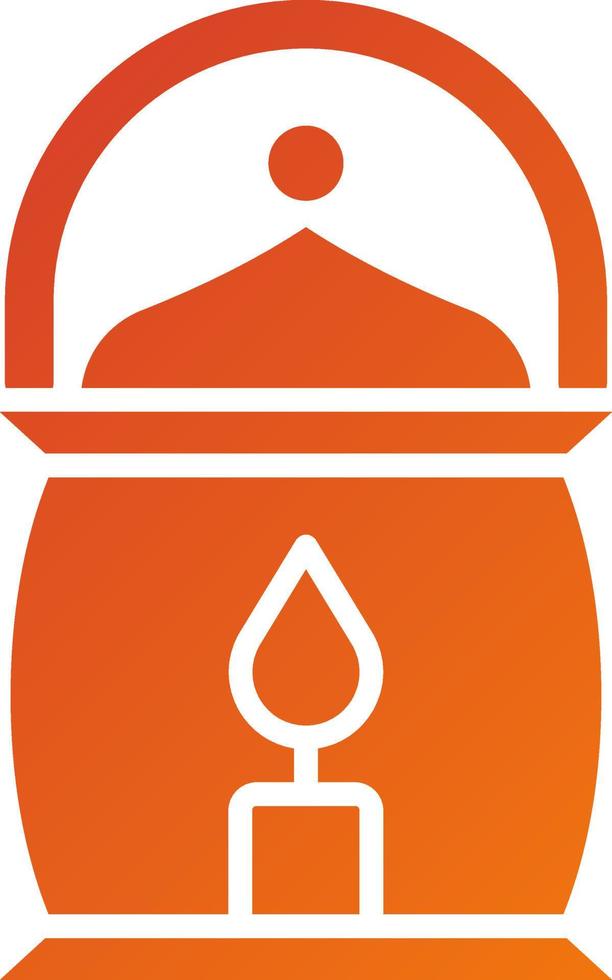 Oil Lamp Icon Style vector