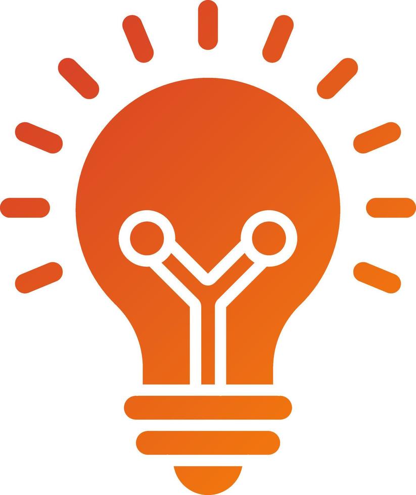Edison Light Bulb Icon Style vector