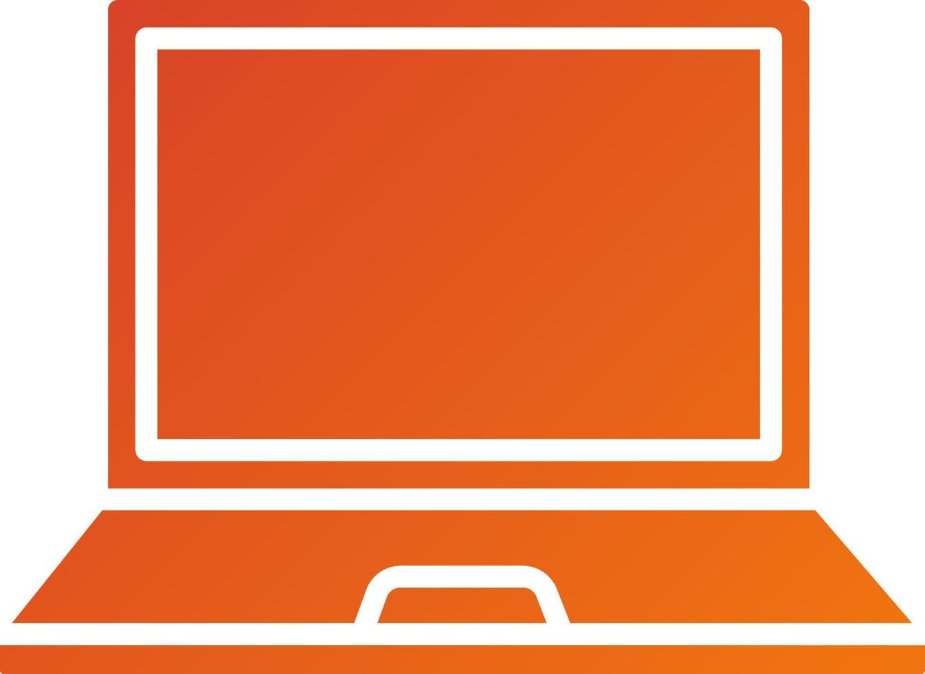 Laptop Computer Icon Style vector