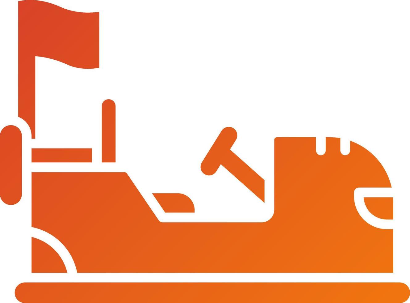 Bumper Cars Icon Style vector
