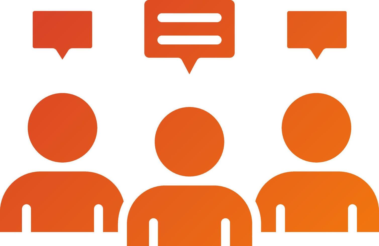 Internal Meeting Icon Style vector