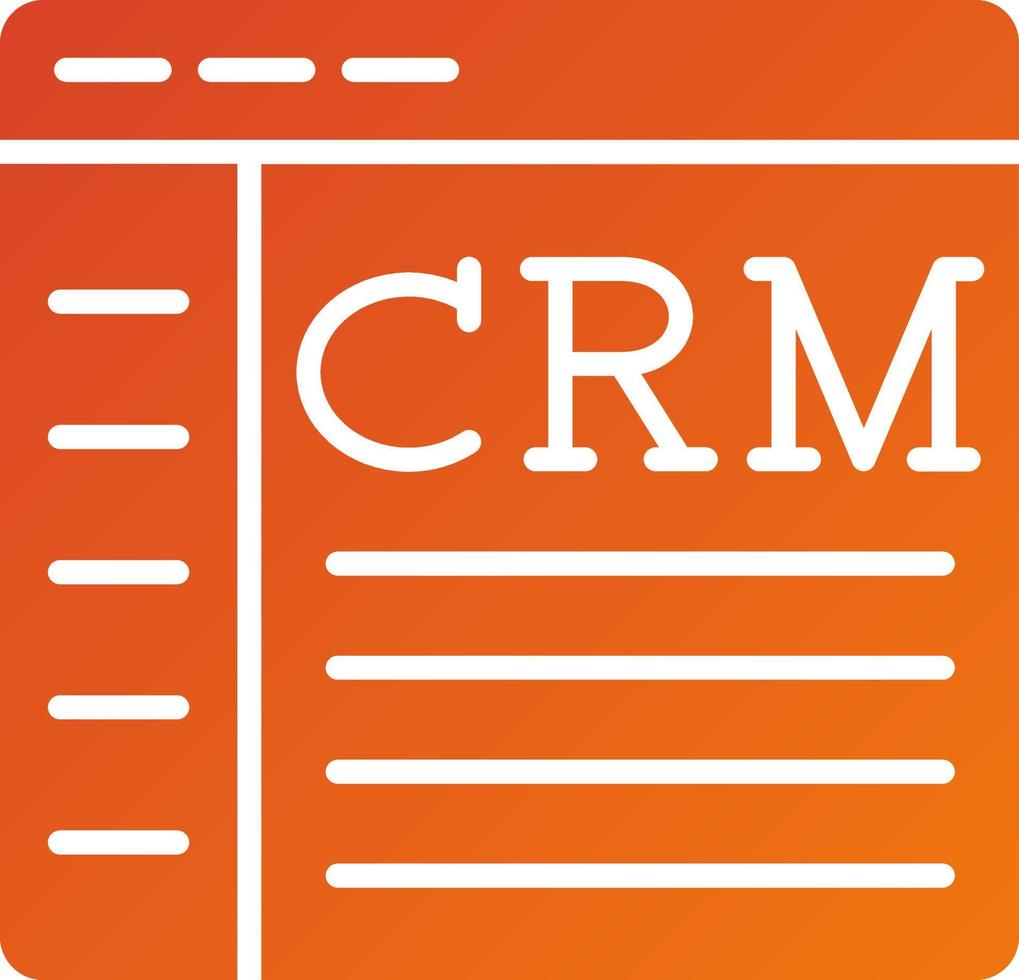 Crm Icon Style vector