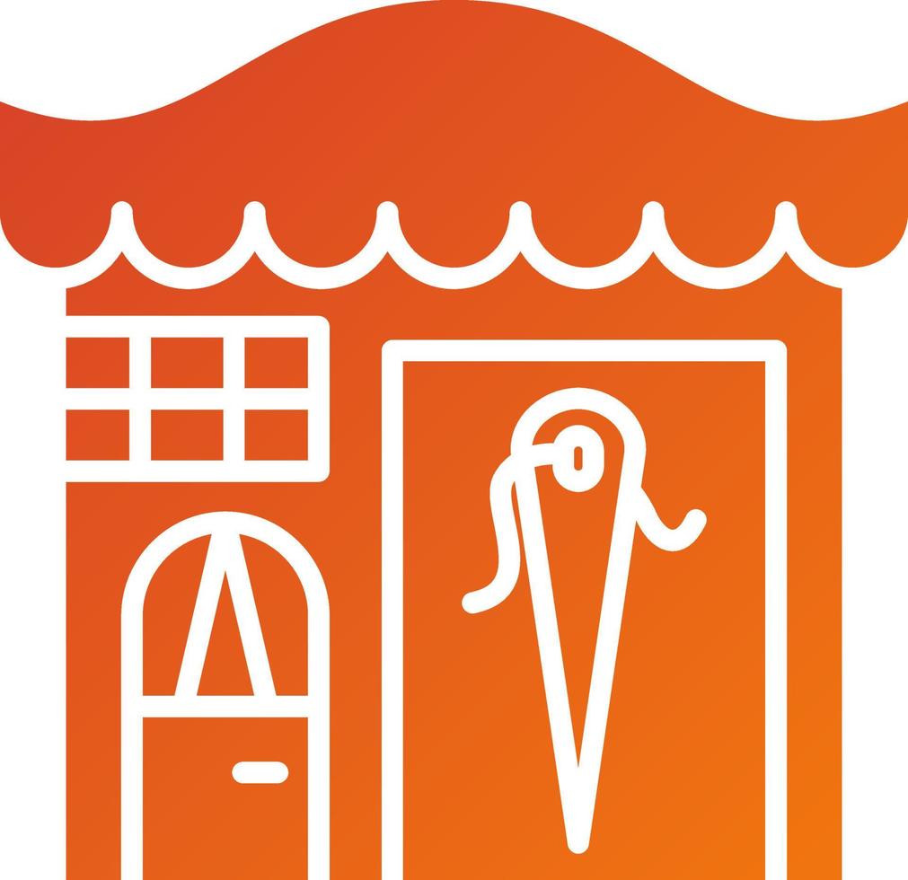 Tailor Shop Icon Style vector
