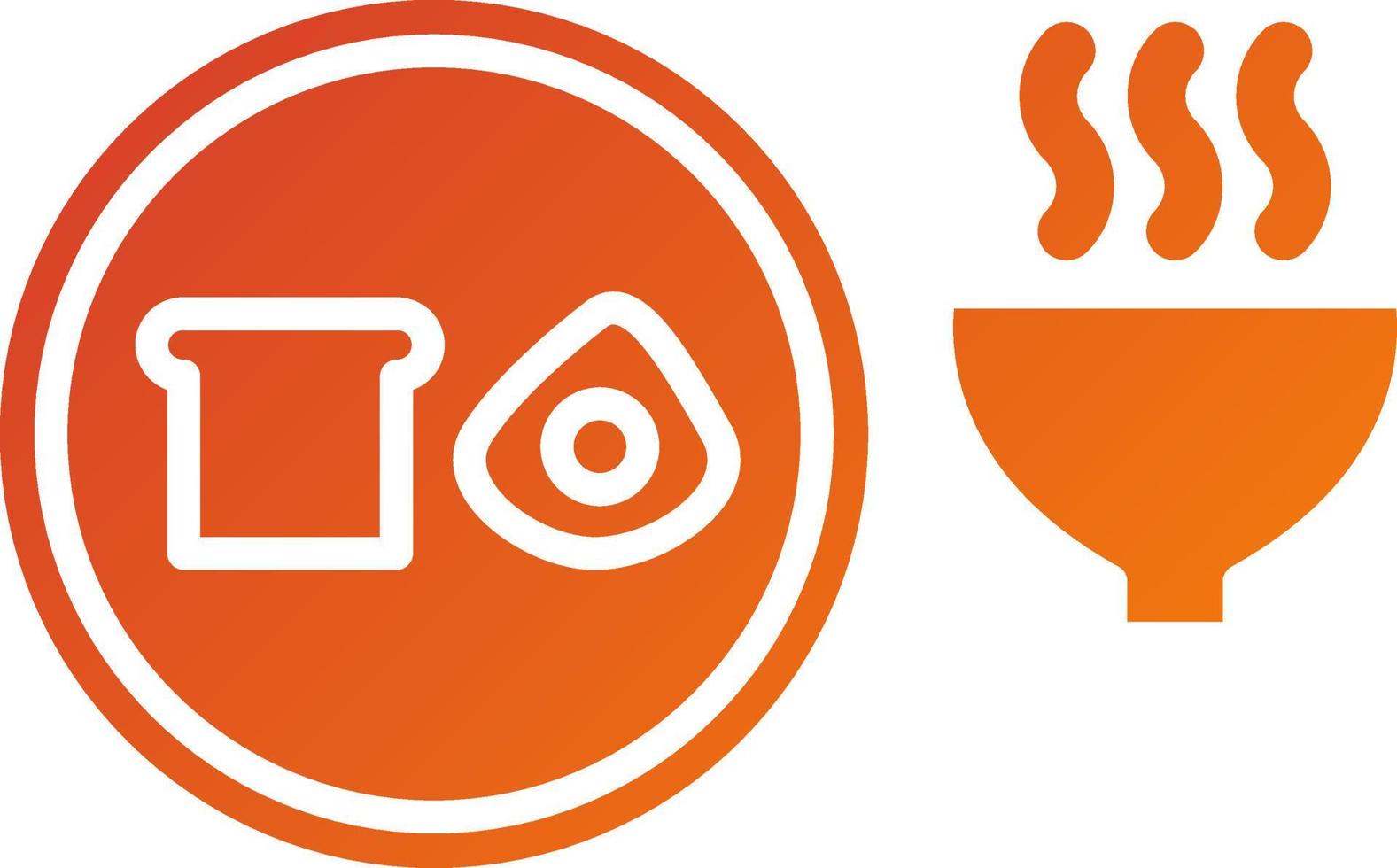 Breakfast Icon Style vector