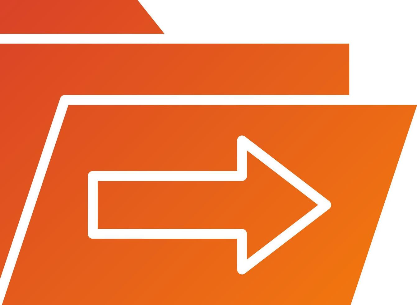 Send Folder Icon Style vector