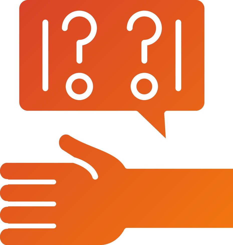 Ask For Help Icon Style vector