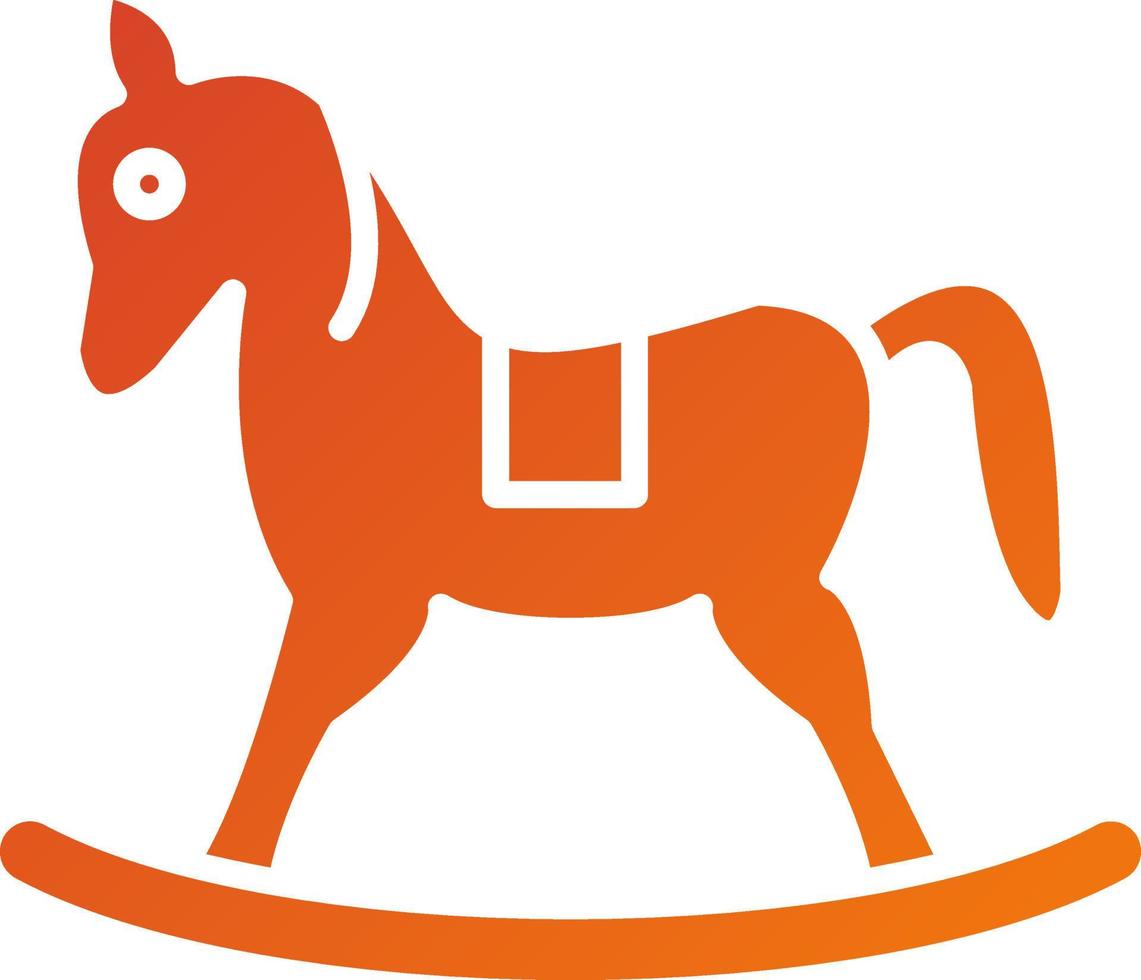 Toy Horse Icon Style vector