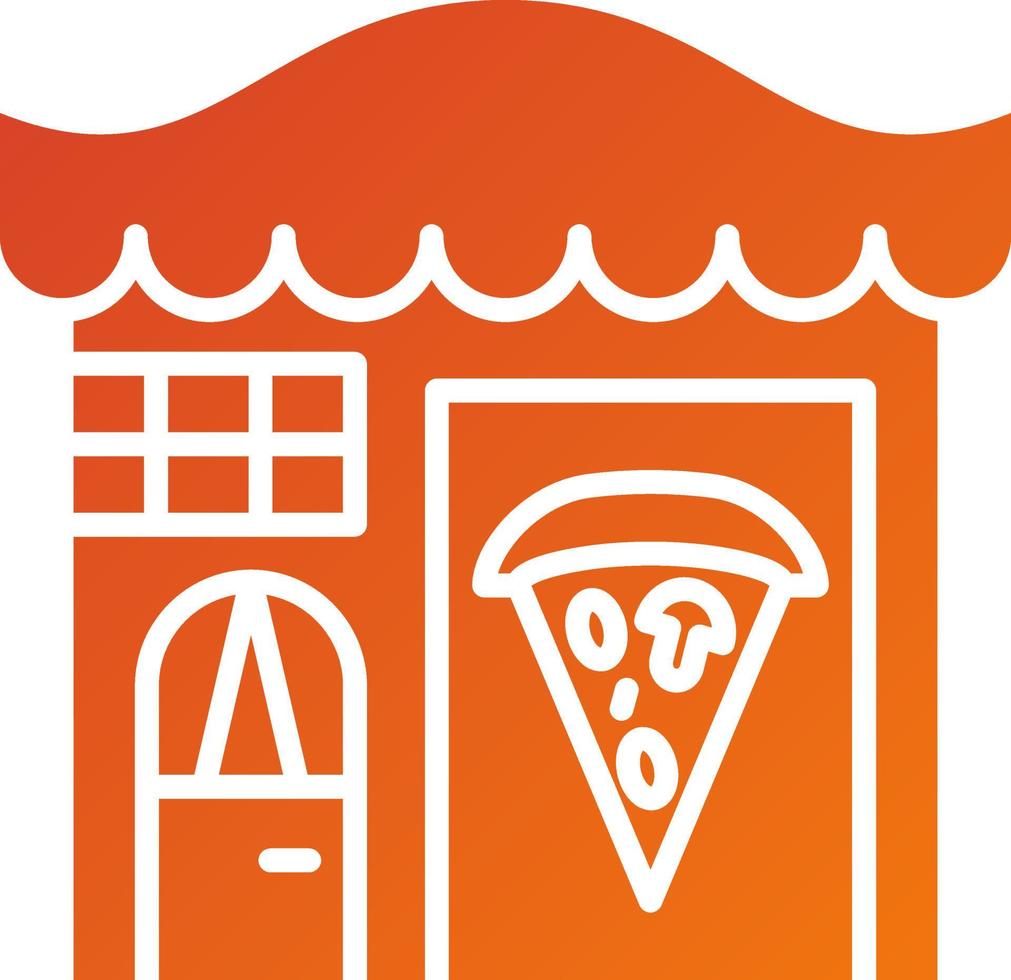 Pizza Shop Icon Style vector