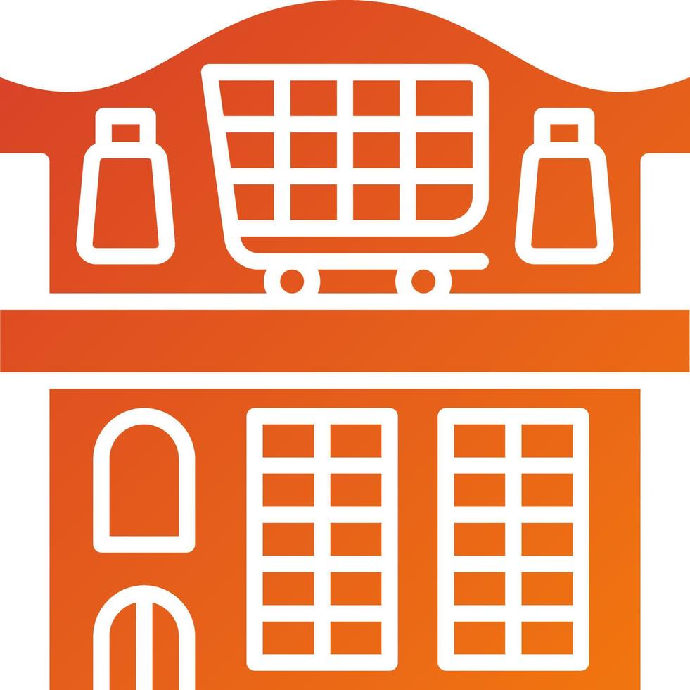 Supermarket Icon Style vector