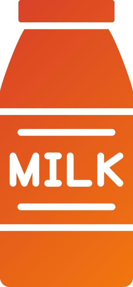 Milk Bottle Icon Style vector