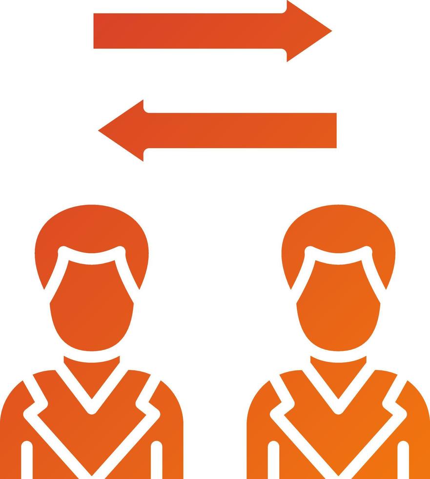 Peer To Peer Icon Style vector