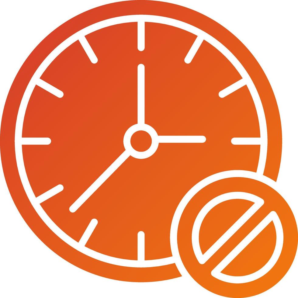 Block Time Icon Style vector