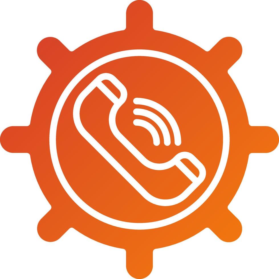 Call Management Icon Style vector