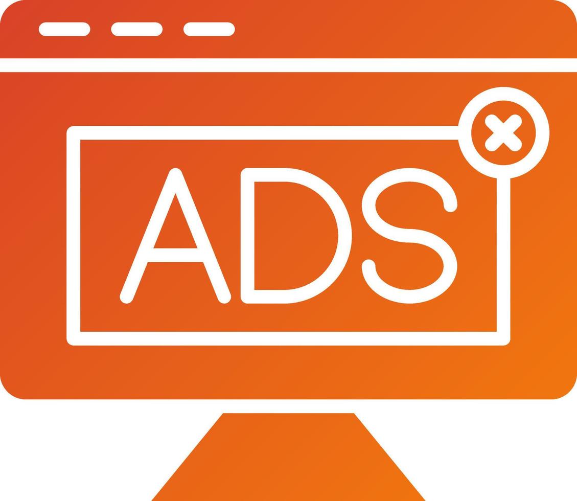Native Advertising Icon Style vector