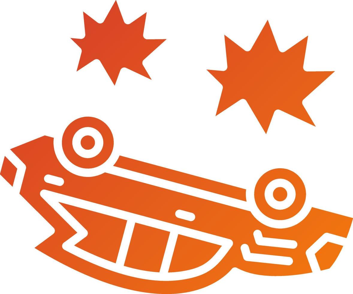 Race Accident Icon Style vector