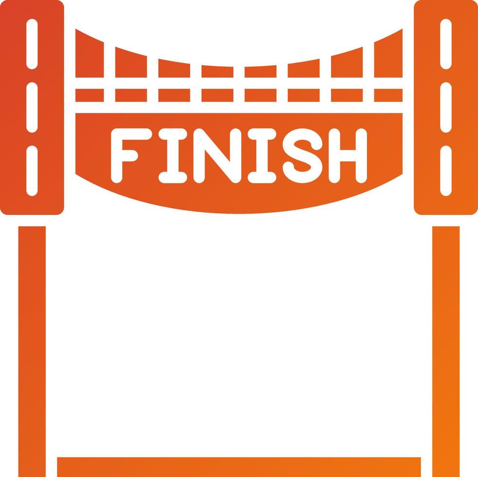 Finish Line Icon Style vector