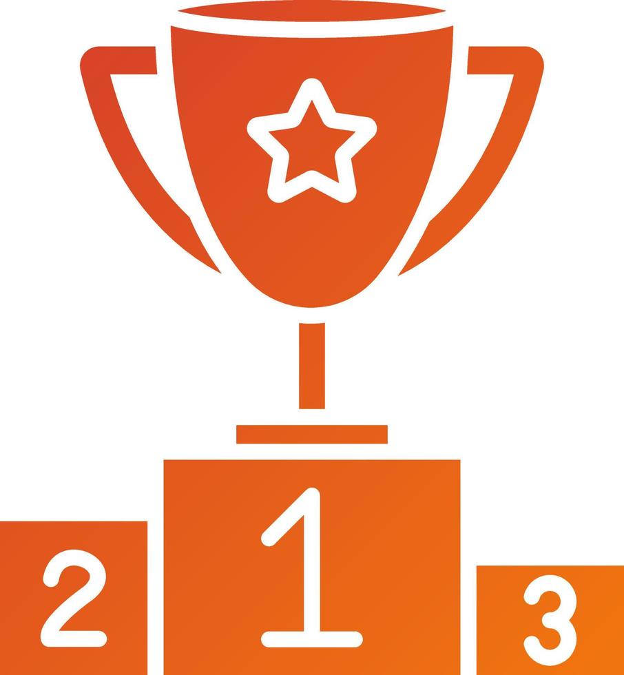 Podium Icon Style vector