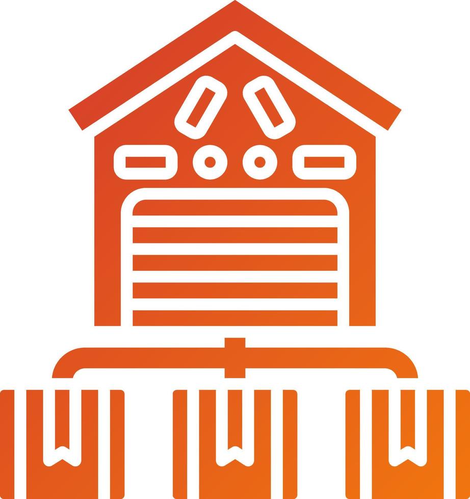 Distribution Center Icon Style vector