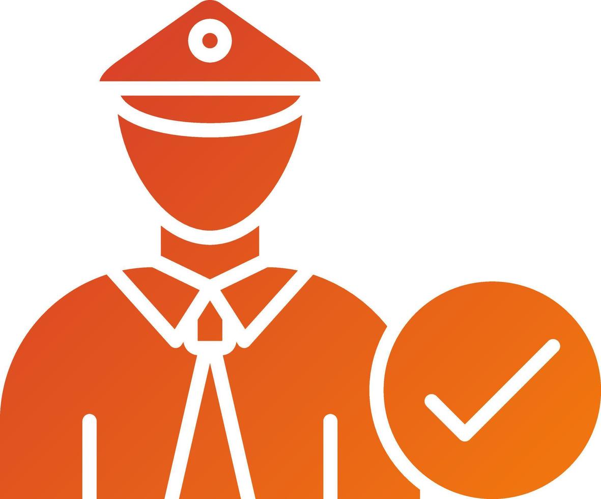 Corrections Officers Icon Style vector
