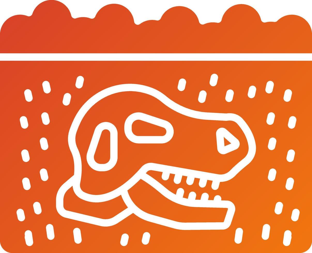 Fossils Icon Style vector