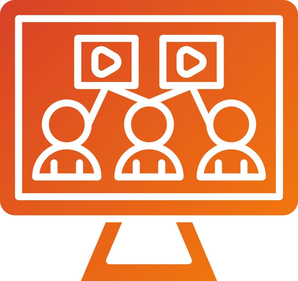 Streaming Community Icon Style vector