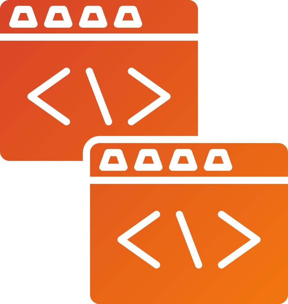 Code Refactoring Icon Style vector