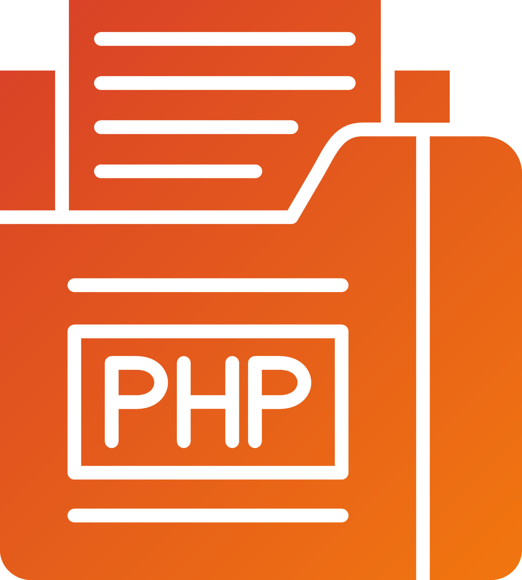 Php File Icon Style 21761551 Vector Art at Vecteezy