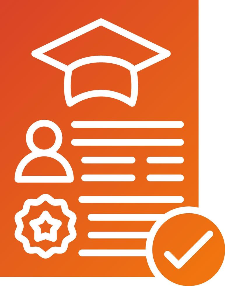 Academic Record Icon Style vector