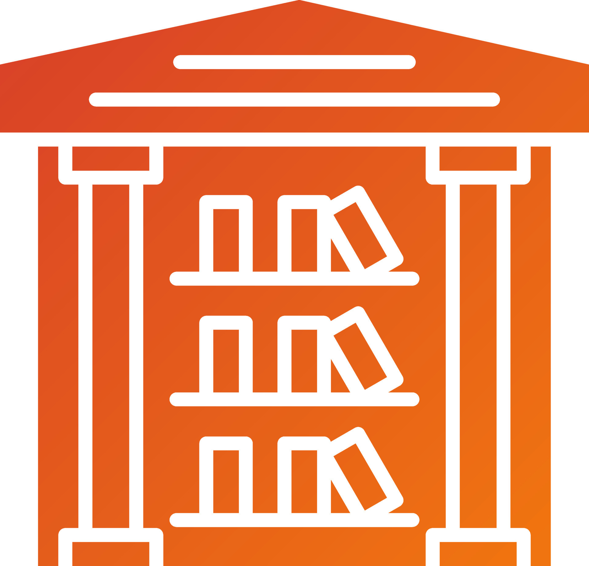Library Icon Style 21761574 Vector Art at Vecteezy