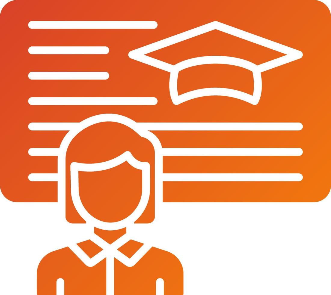 Lecturer Icon Style vector
