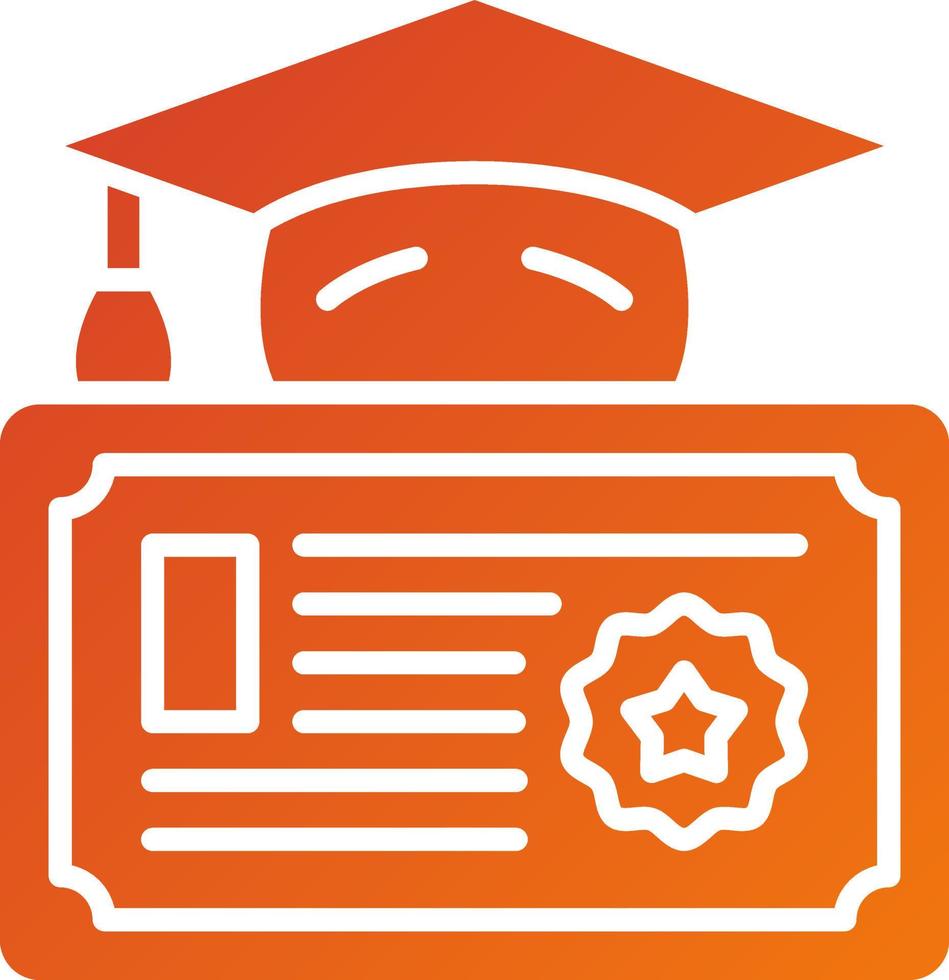 Diploma Icon Style vector