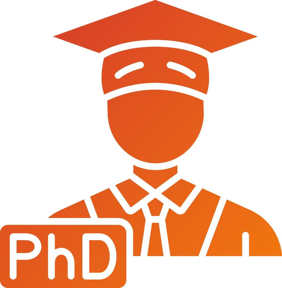 Phd Icon Style vector