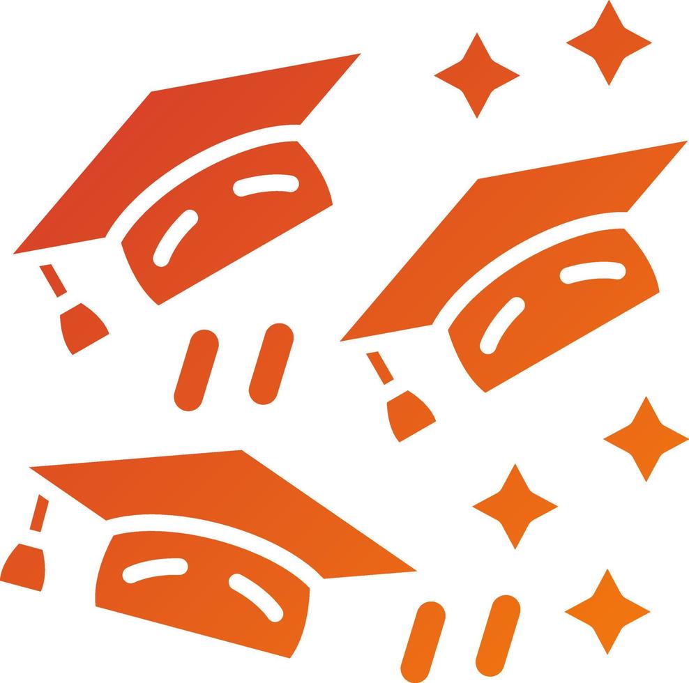 Graduation Icon Style vector