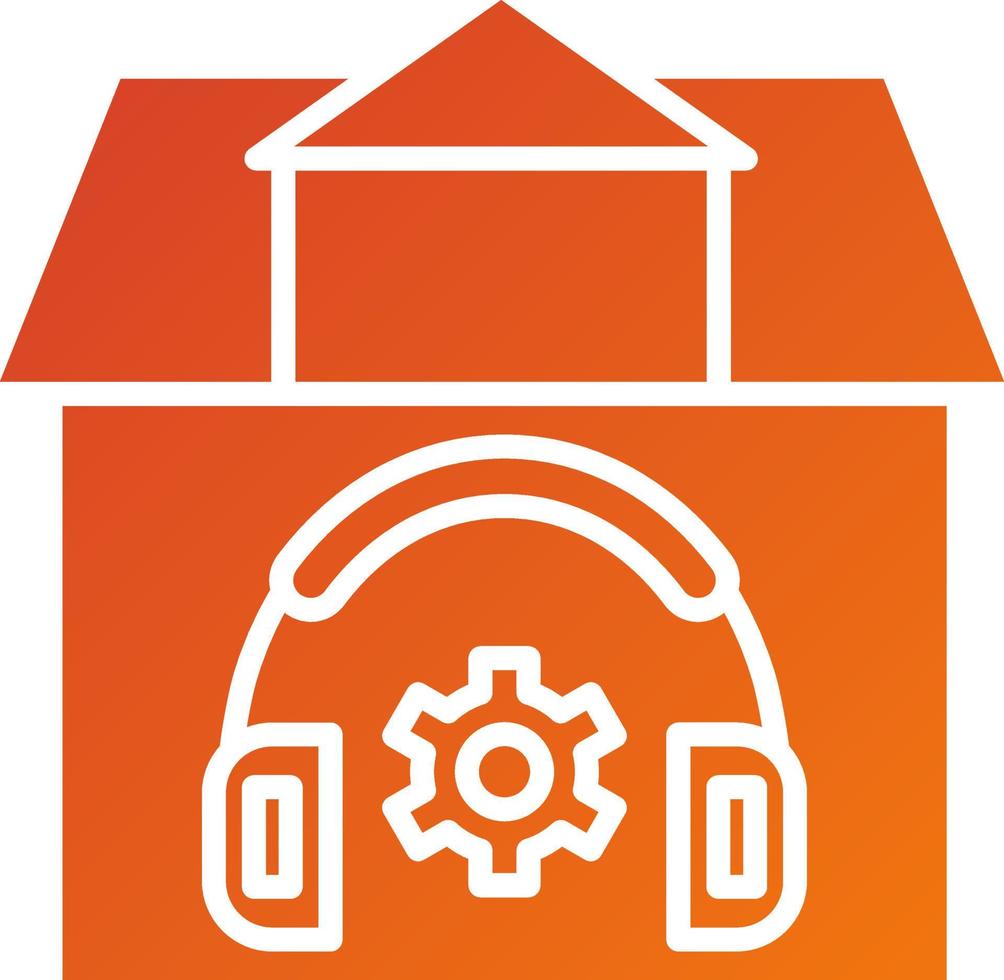 Remote Customer Support Icon Style vector