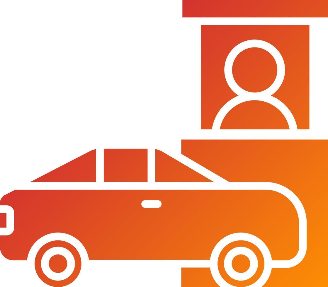 Drive Thru Icon Style vector