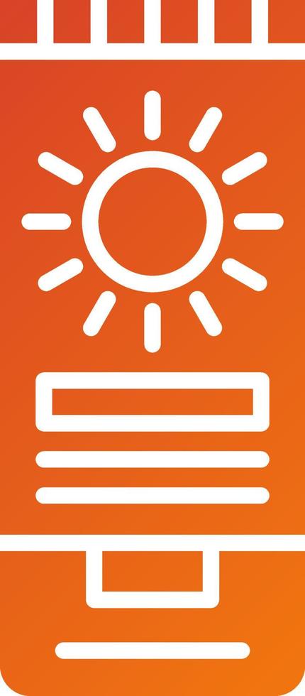 Sunscreen Icon Style vector