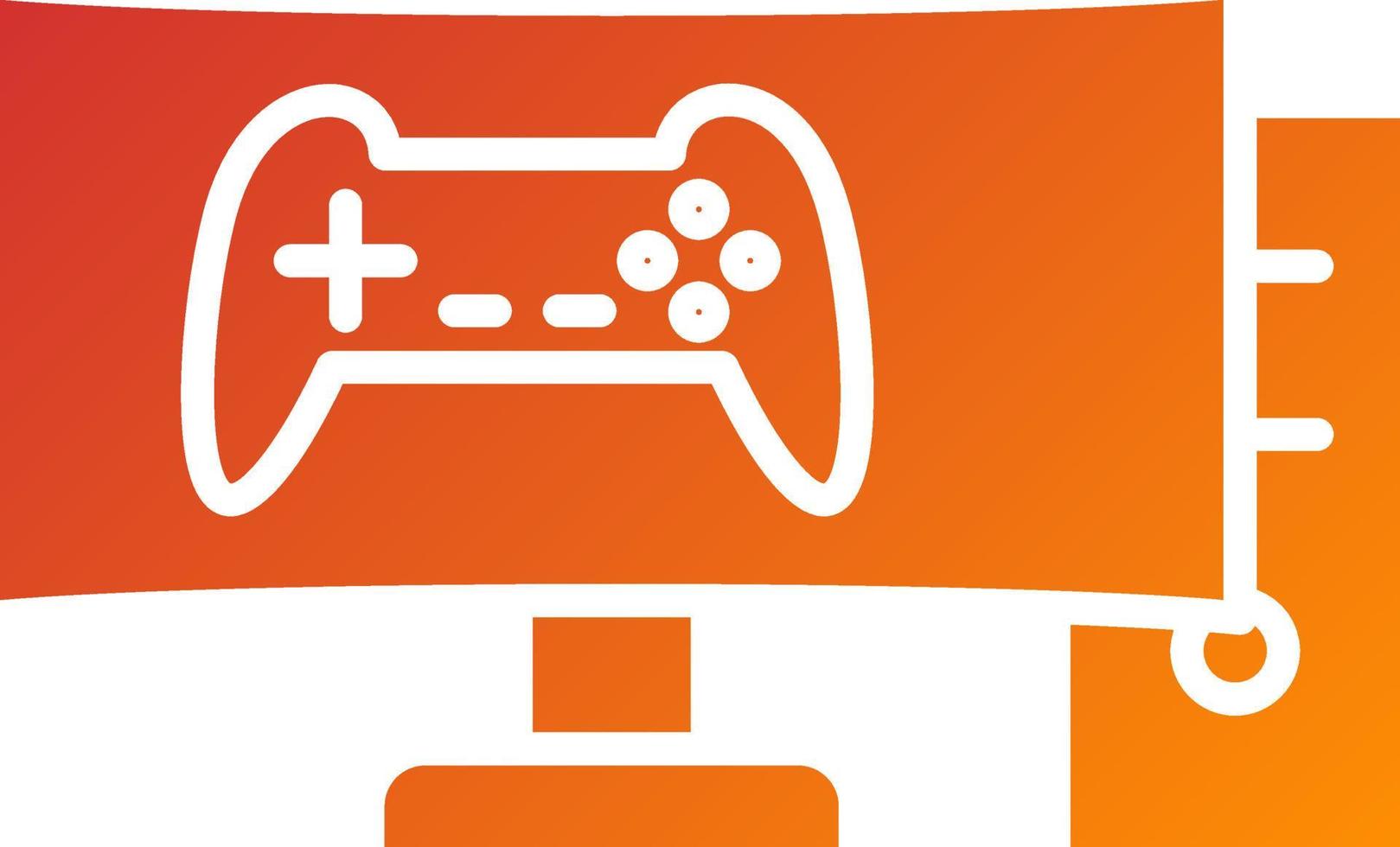 Gaming PC Icon Style vector