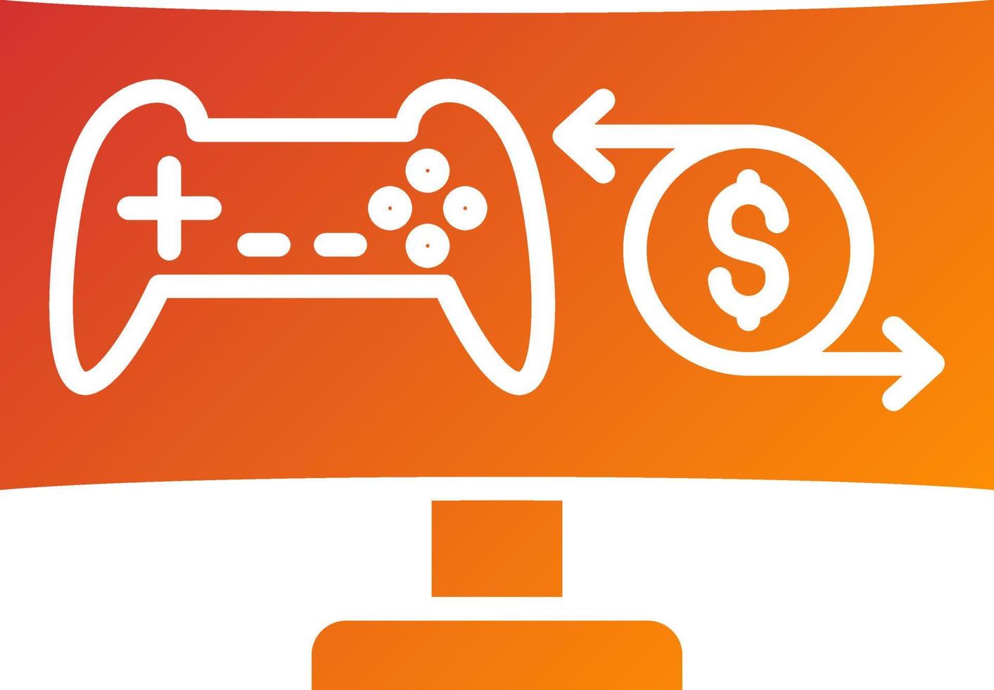 In-Game Transactions Icon Style vector