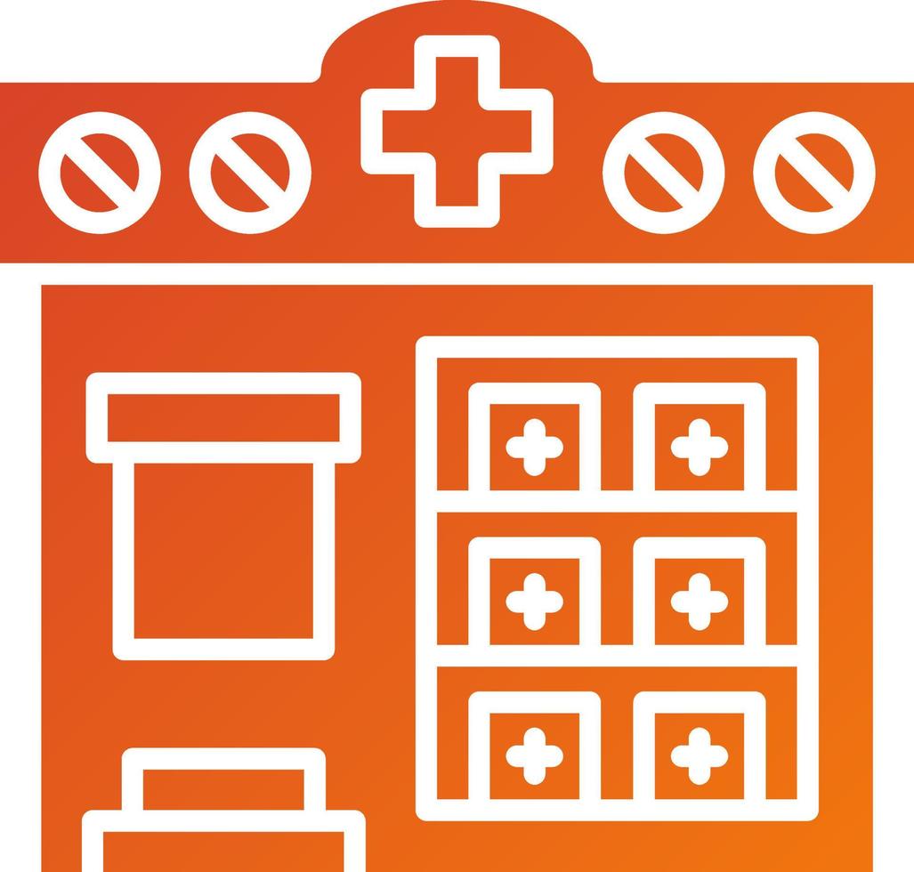 estilo de icono de farmacia vector